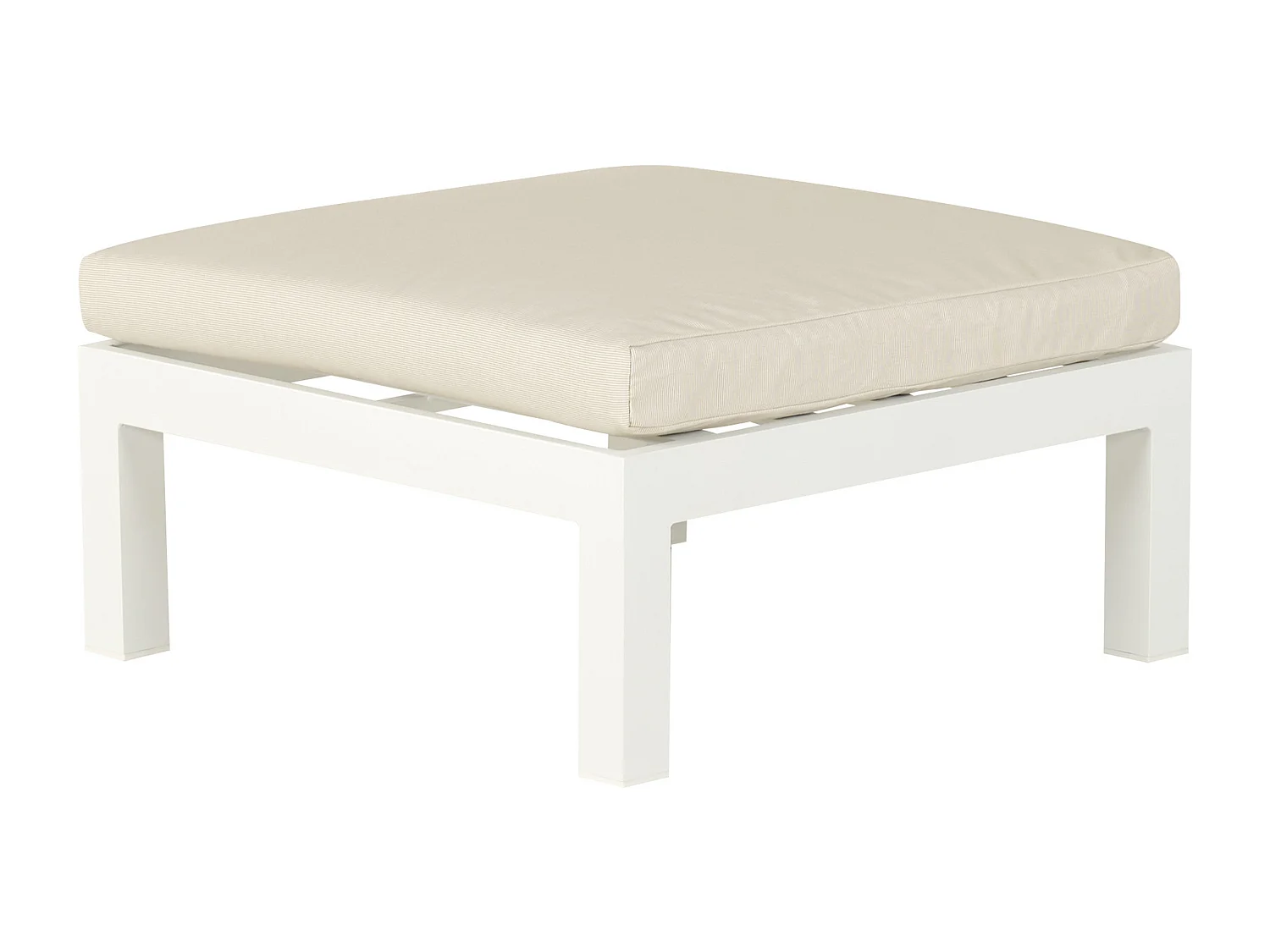 Ensemble de canapés d'angle de jardin 5 places MESSINA Côté gauche Métal Beige