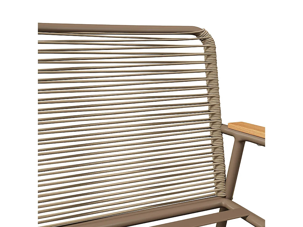 Ensemble de jardin 4 places fer galvanisé plateau de table en verre trempé pieds réglables tous les coussins d'assise inclus beige