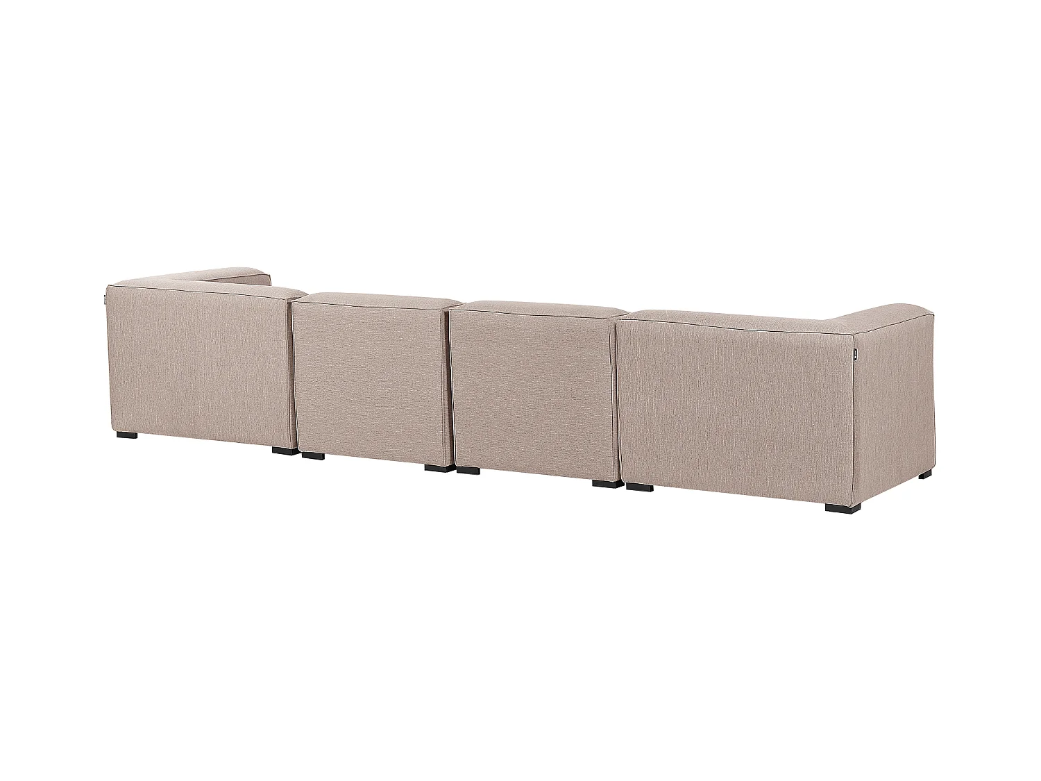 Tuin loungebank met ottomaan 4-zitter AREZZO Beige