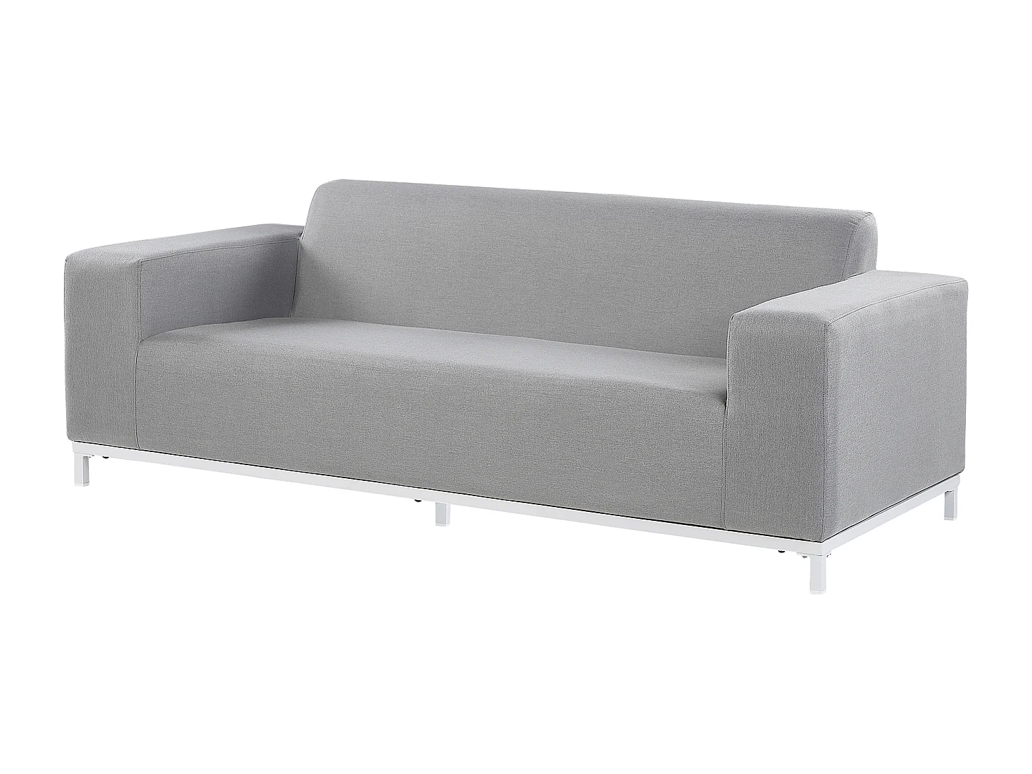 Lounge Set mit Tisch 5-Sitzer ROVIGO Hellgrau