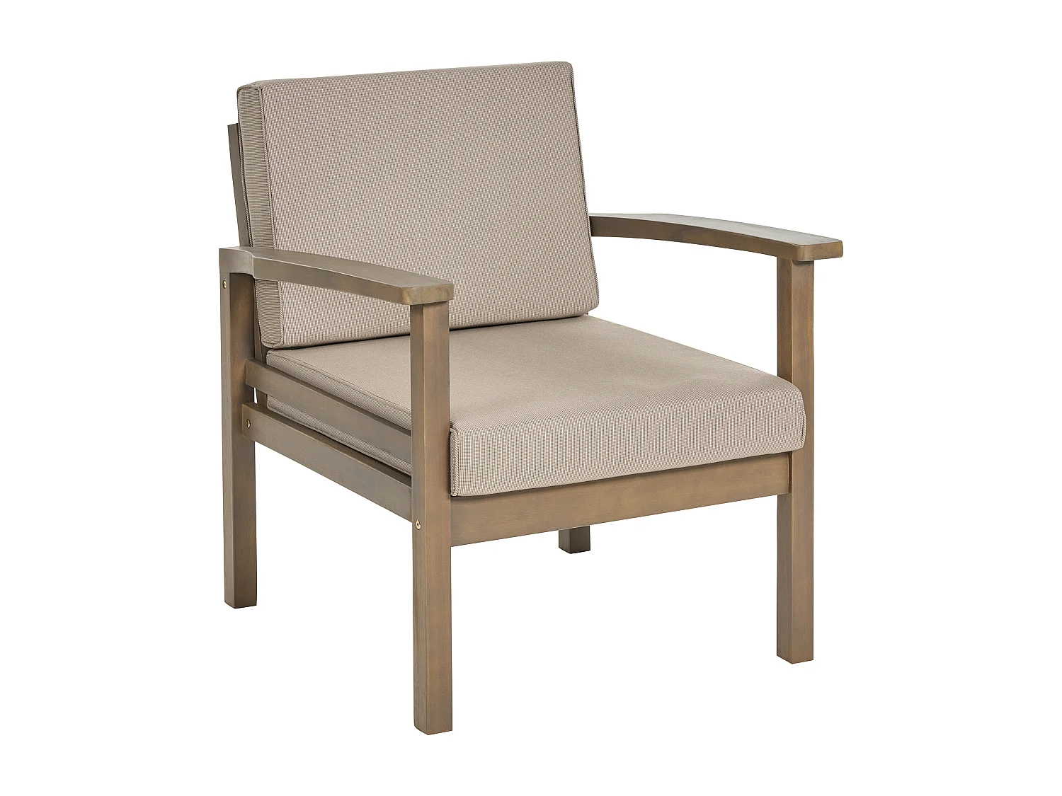 Ensemble de salon de jardin avec table 4 places MANILA Acacia Marron foncé