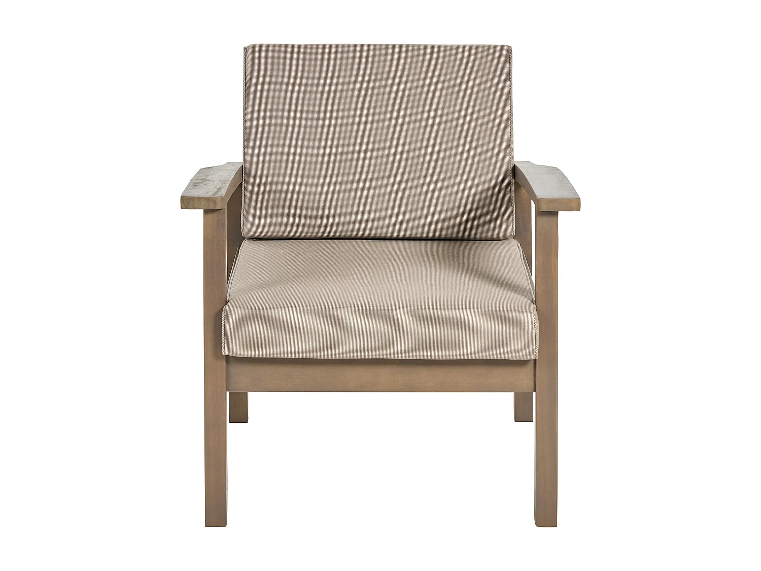 Ensemble de salon de jardin avec table 4 places MANILA Acacia Marron foncé