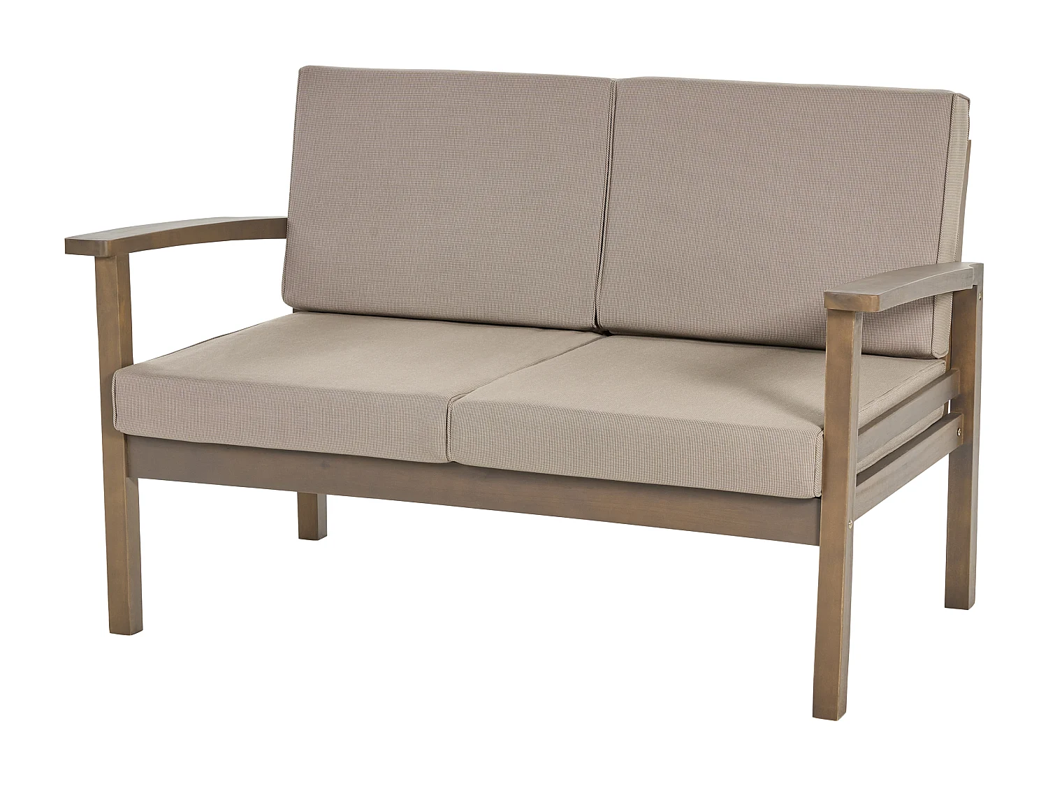 Ensemble de salon de jardin avec table 4 places MANILA Acacia Marron foncé