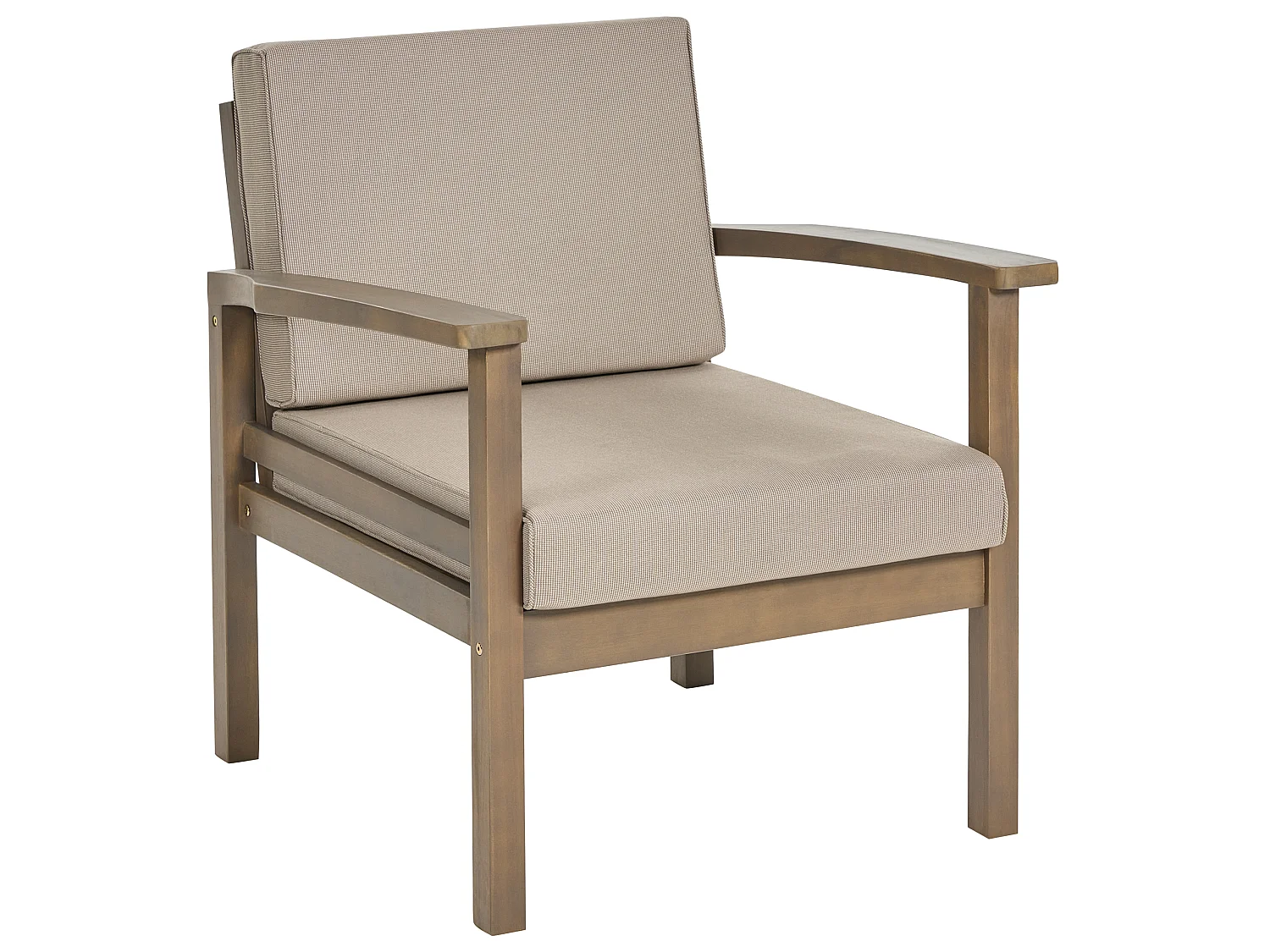 Lounge Set mit Tisch 4-Sitzer MANILA Akazienholz Dunkelbraun