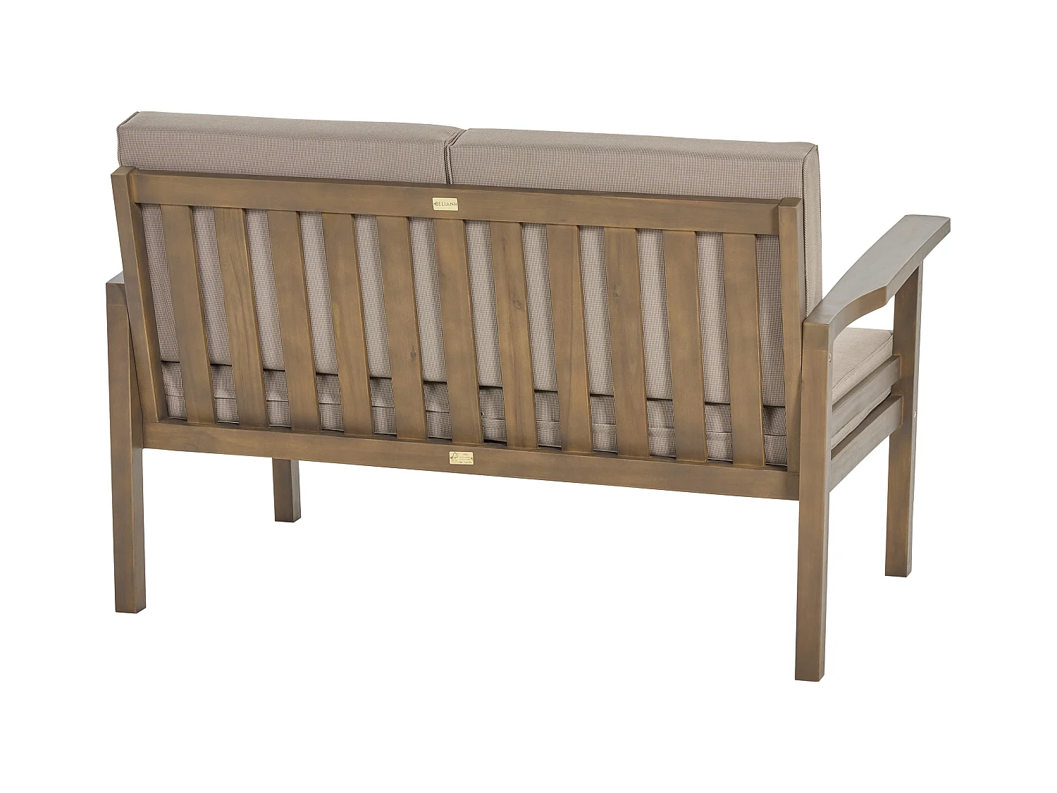 Zestaw ogrodowy ze stolikiem dla 4 osób MANILA Certyfikowane drewno akacjowe Ciemnobrązowy