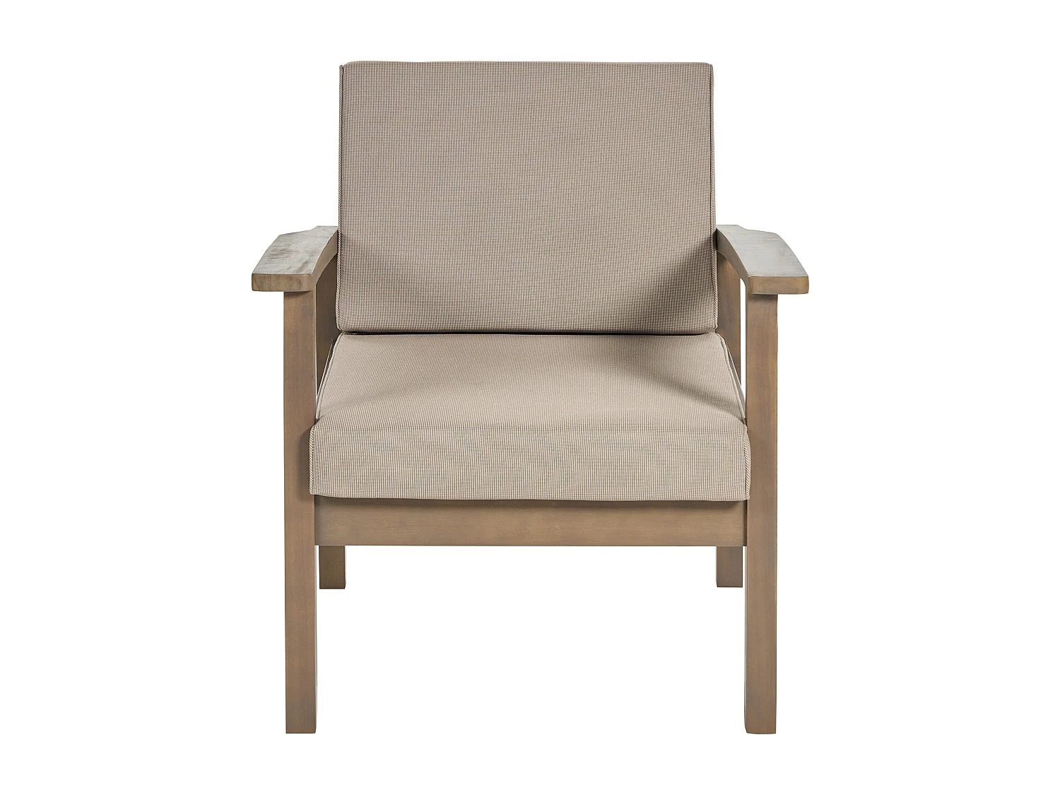 Ensemble de salon de jardin avec table 4 places MANILA Bois d'acacia certifié Marron foncé