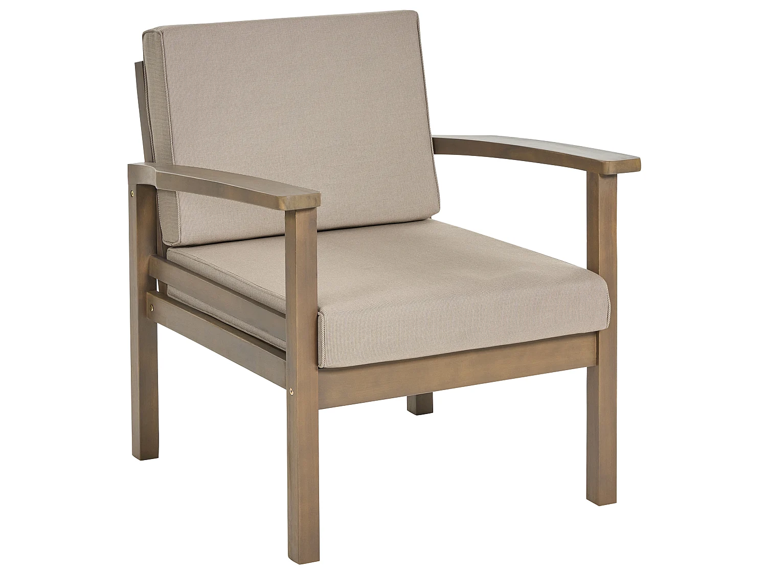 Ensemble de salon de jardin avec table 4 places MANILA Bois d'acacia certifié Marron foncé