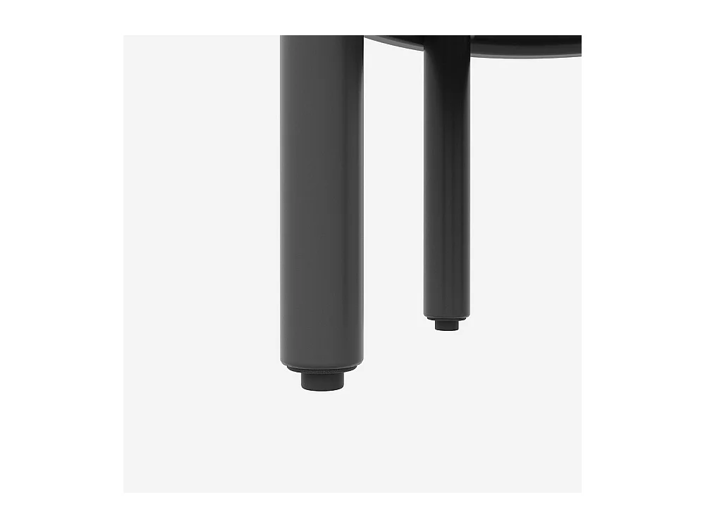 Ensemble de jardin 5 places avec 2 tables basses en verre trempé avec coussins d'assise et oreillers gris pieds réglables