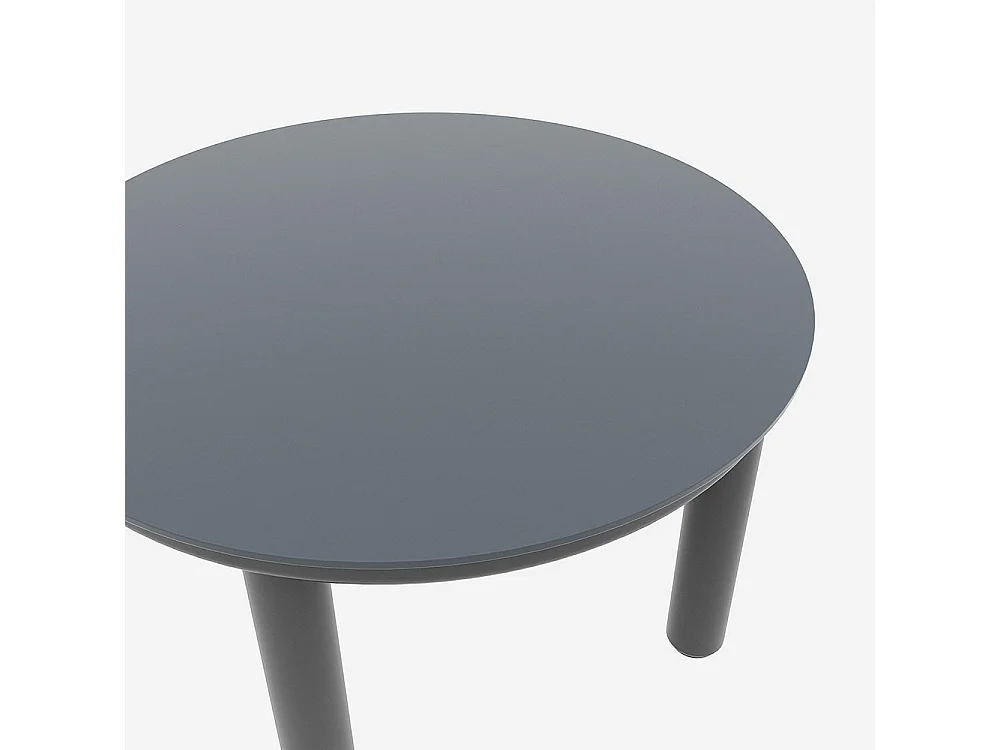 Ensemble de jardin 5 places avec 2 tables basses en verre trempé avec coussins d'assise et oreillers gris pieds réglables