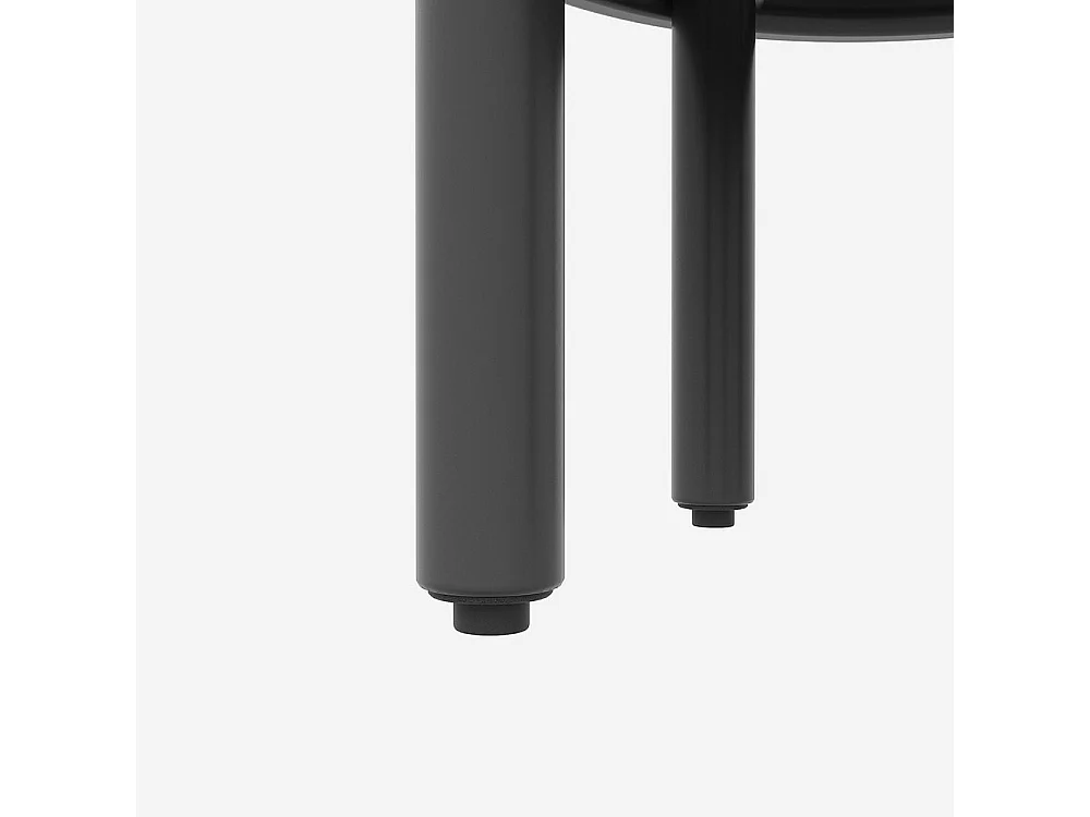 Ensemble de jardin 5 places avec 2 tables basses en verre trempé avec coussins d'assise et oreillers gris pieds réglables