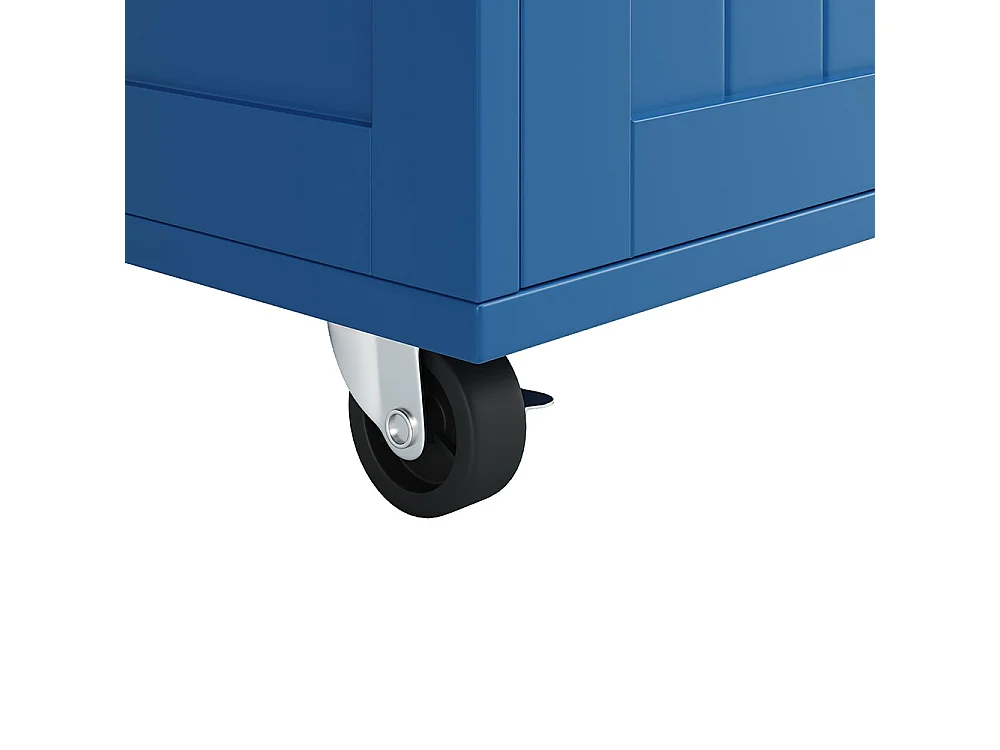Desserte de cuisine multifonction avec espace de rangement buffet et chariot de service couleur bleu marine