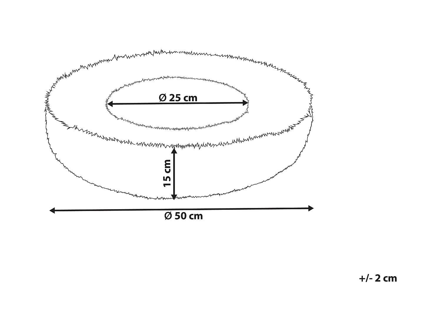 Dierenbedje KULU Nepbont Gebroken wit