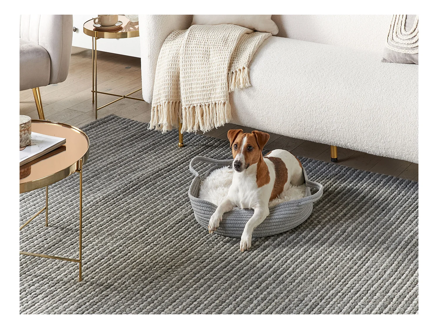 Cuccia per animali DALAMAN Cotone Grigio