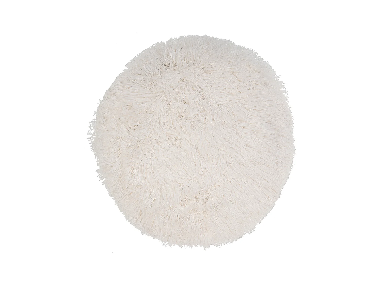 Kuscheliges Tierbett oval für Hunde Katzen grau / weiß ø 70 cm Dalaman