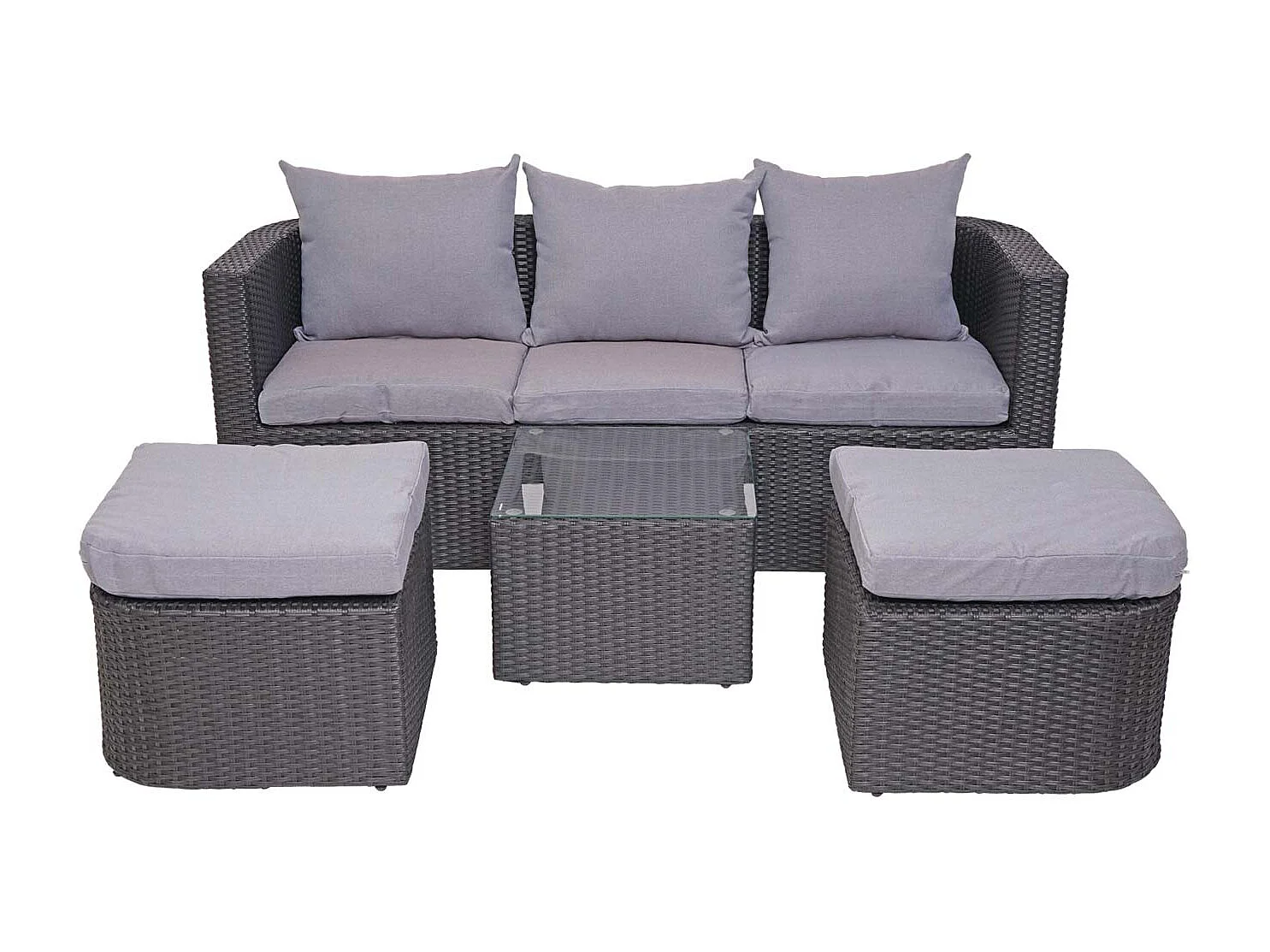 Salon de jardin avec grise 170 x 65 x 62 cm 04_0000525