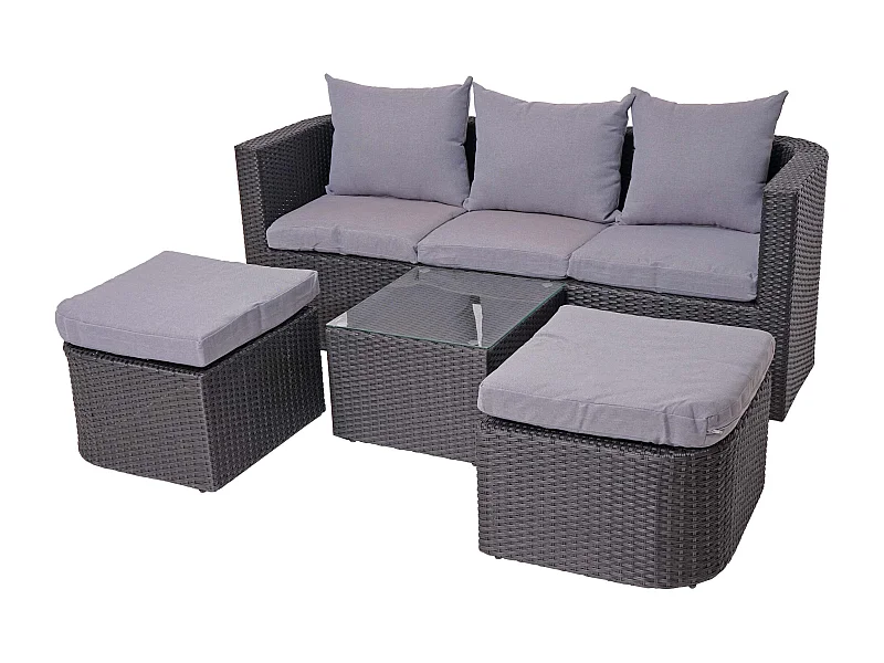 Salon de jardin avec grise 170 x 65 x 62 cm 04_0000525