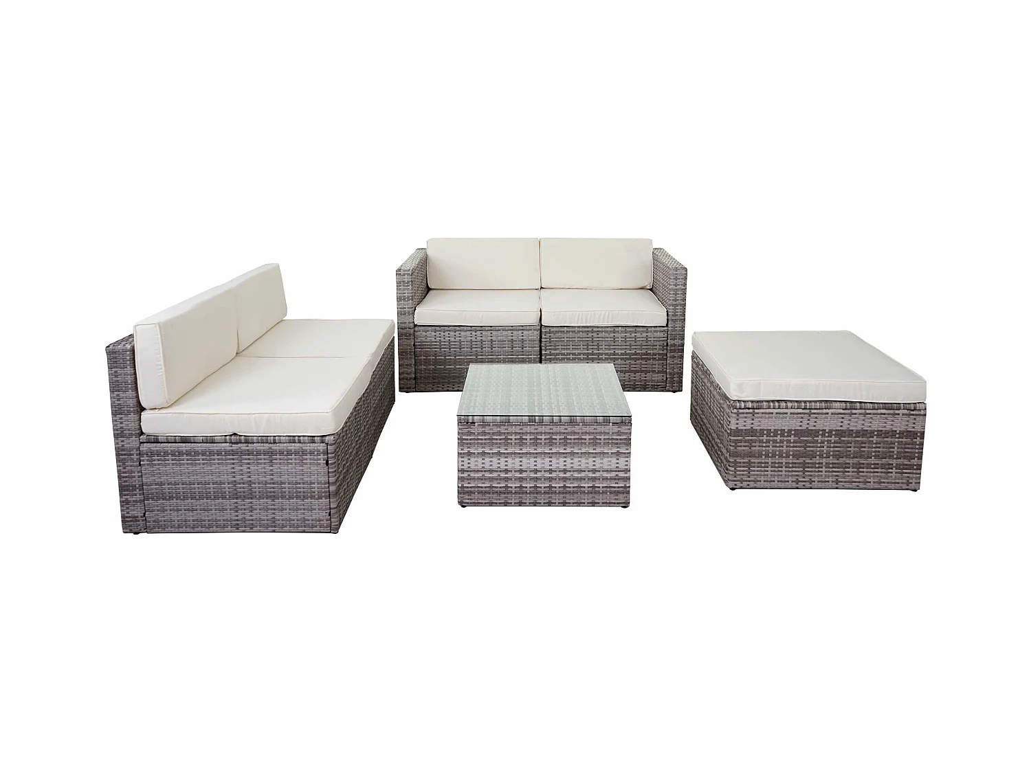 Salon de jardin ensemble crème 62 x 70 x 69 cm 04_0004187