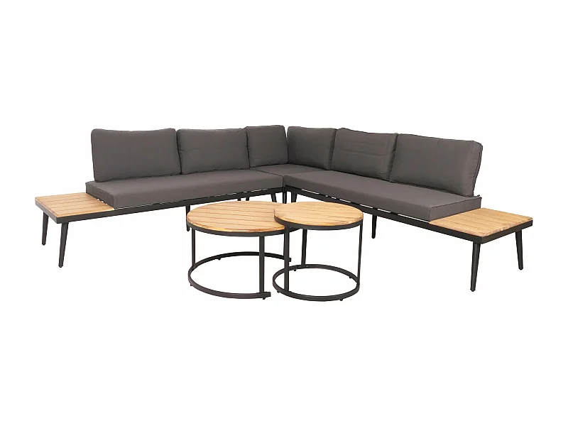 Salon de jardin avec marron 243 x 243 x 78 cm 04_0008306