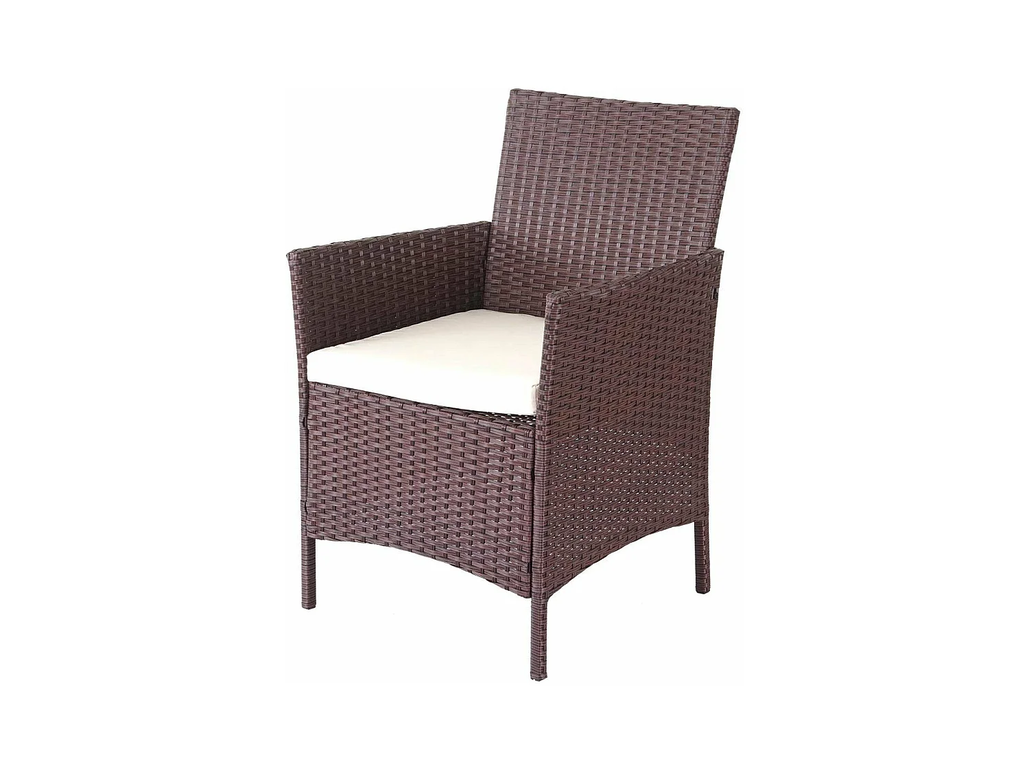 Salon de jardin avec crème 58 x 52 x 84 cm MDJ04146