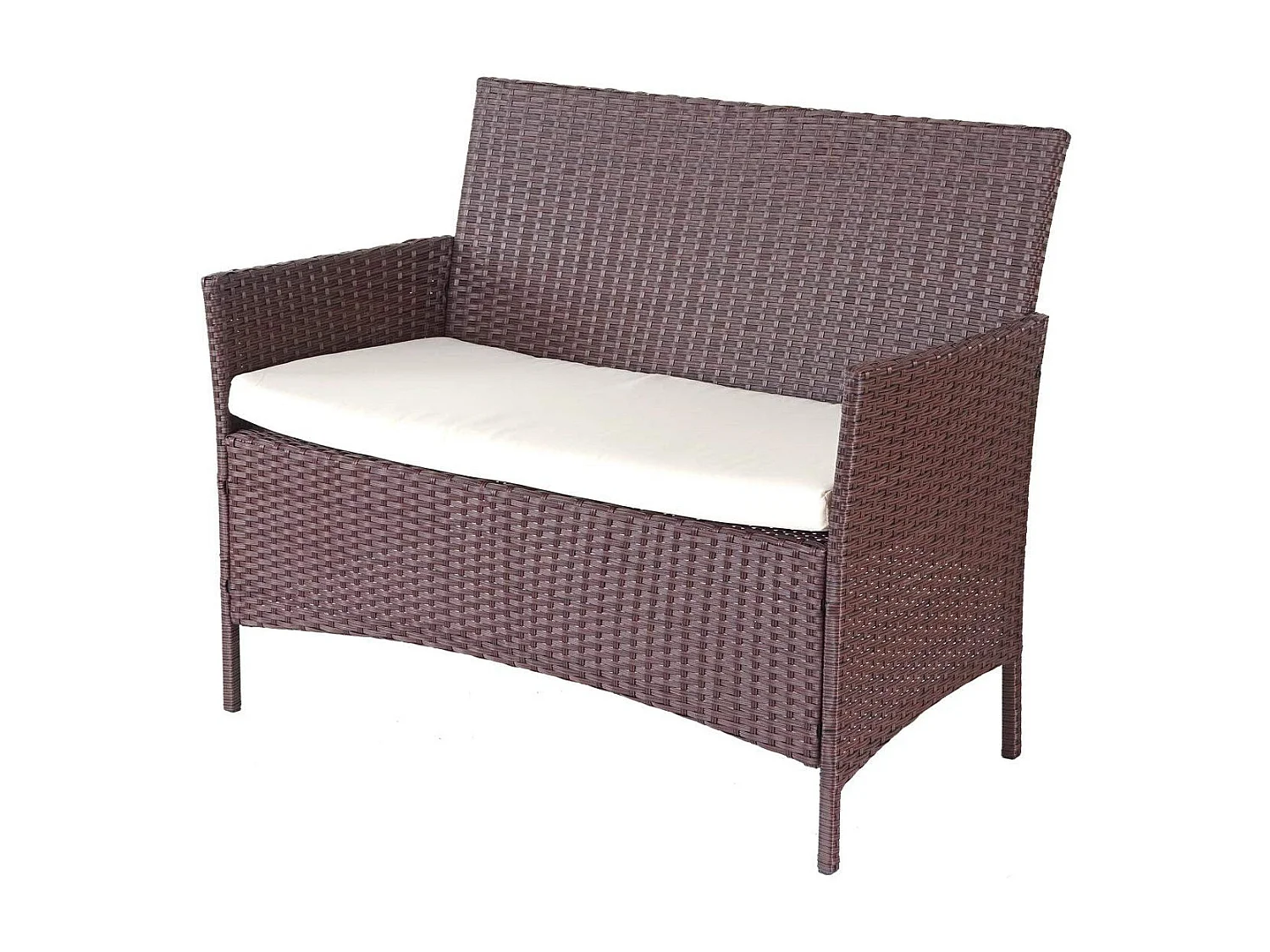 Salon de jardin avec crème 58 x 52 x 84 cm MDJ04146