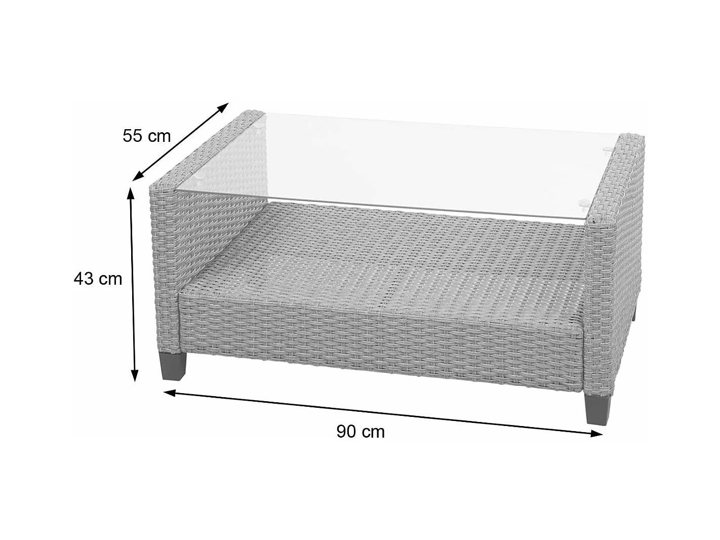Salon de jardin en marron 65 x 54 x 76 cm 04_0005630