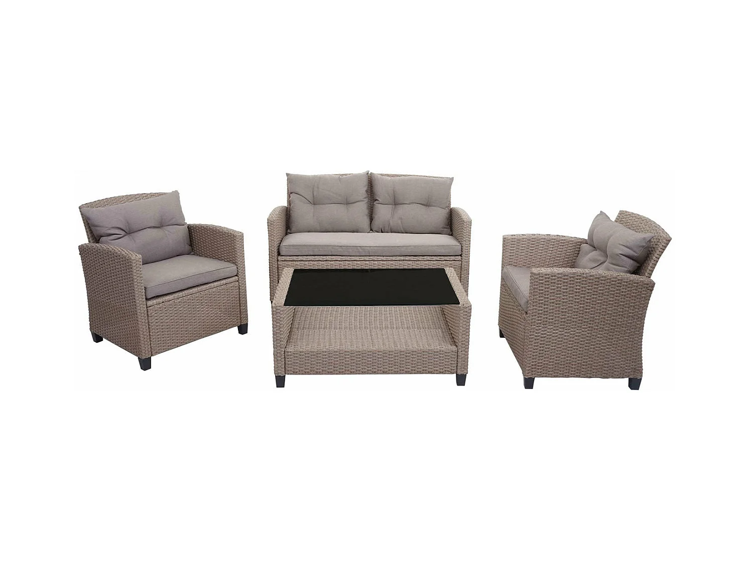 Salon de jardin en marron 65 x 54 x 76 cm 04_0005630