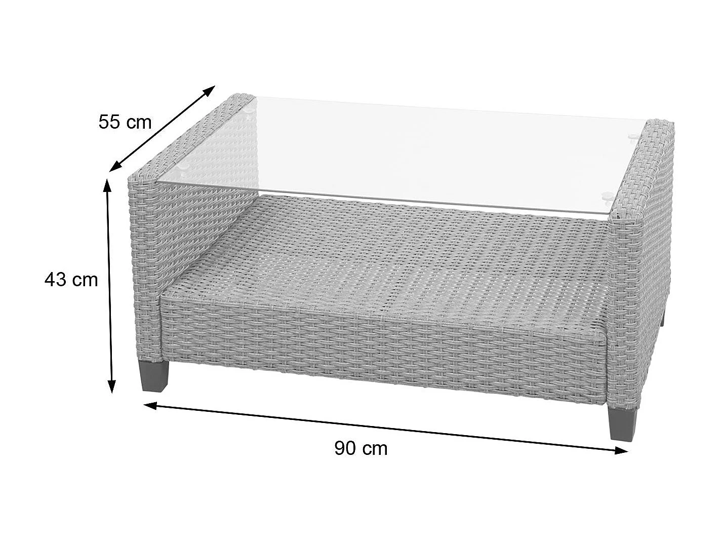 Salon de jardin en marron 65 x 54 x 76 cm 04_0005630