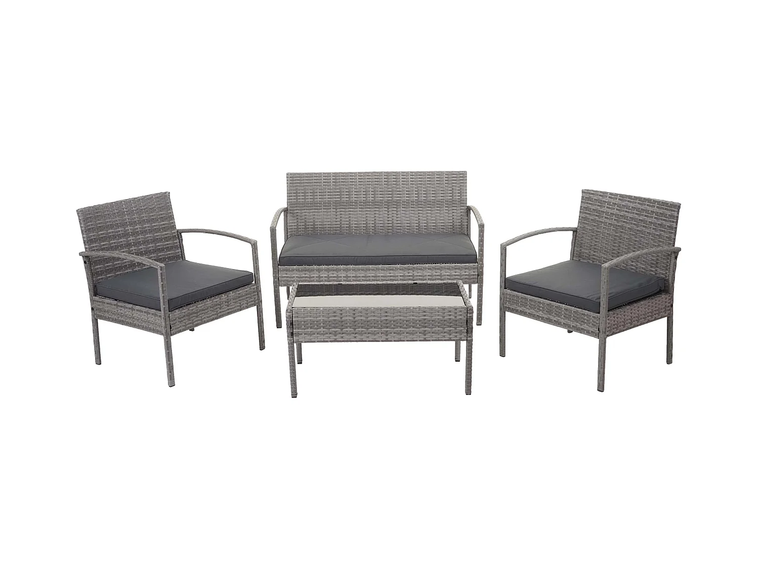 Salon de jardin en grise 57 x 59 x 72 cm 04_0004213