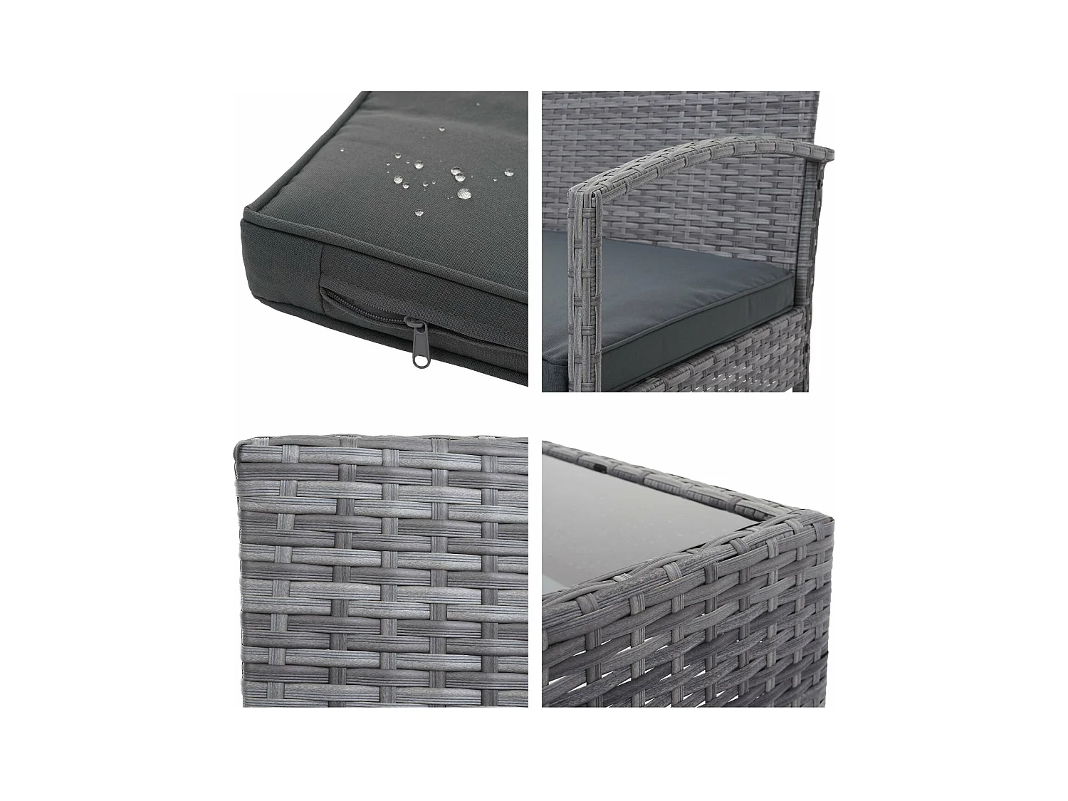 Salon de jardin en grise 57 x 59 x 72 cm 04_0004213