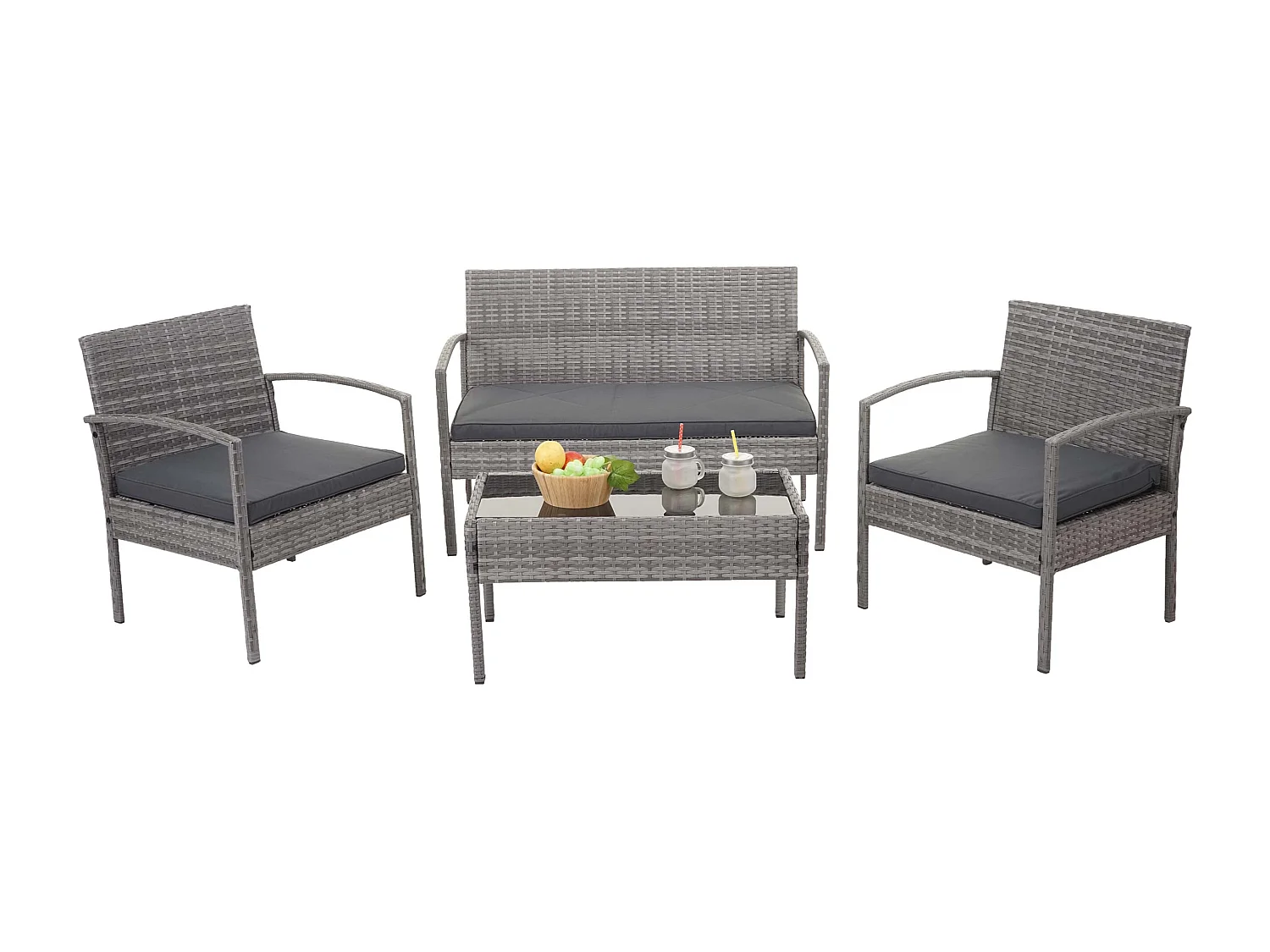 Salon de jardin en grise 57 x 59 x 72 cm 04_0004213