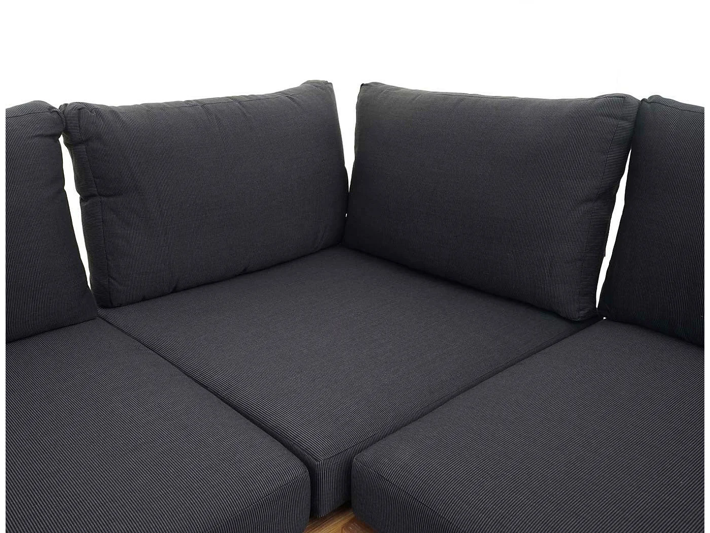 Salon de jardin terrasse bois marron 255 x 254 x 65 cm 04_0003578