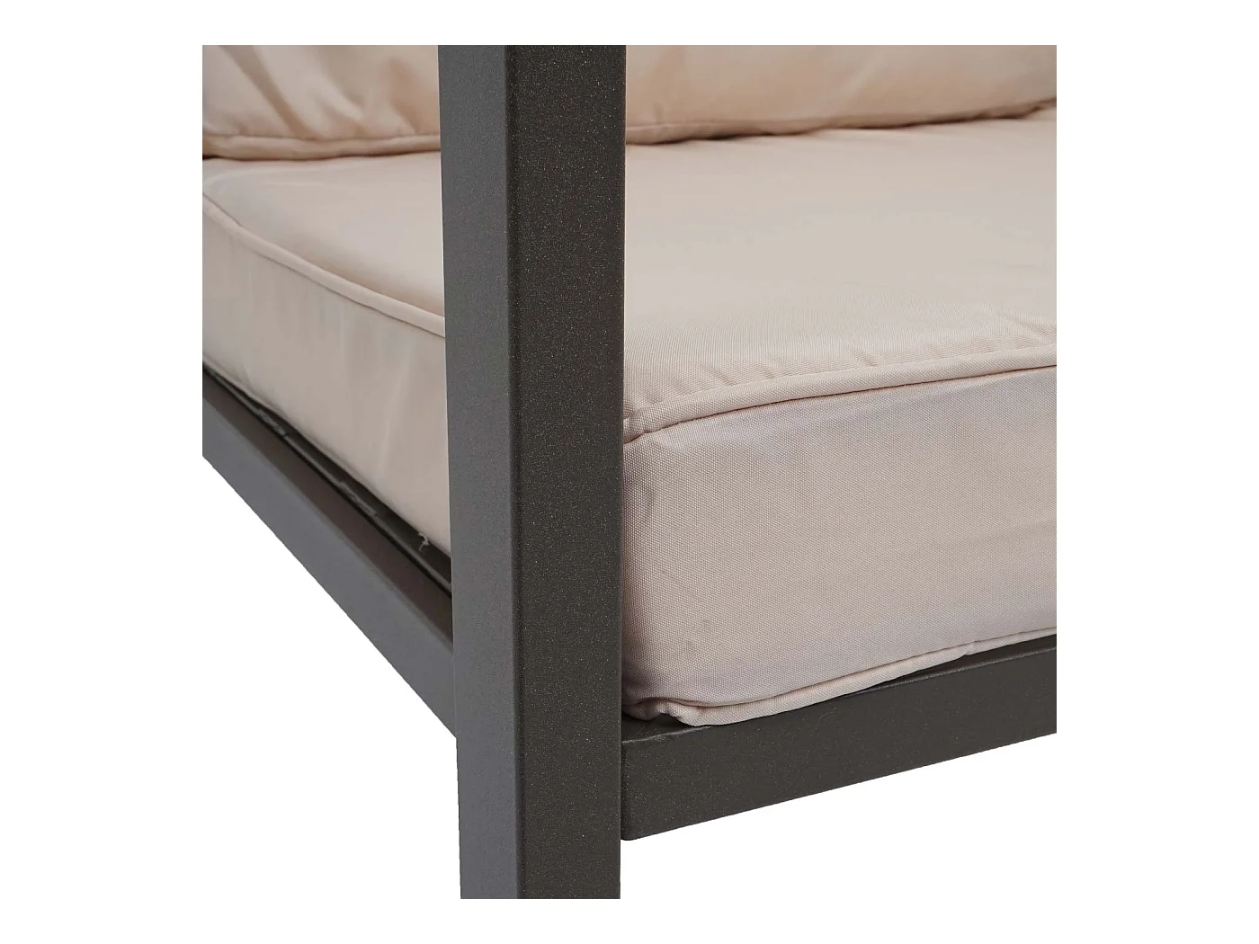 Salon de jardin canapé métal blanche 04_0008339