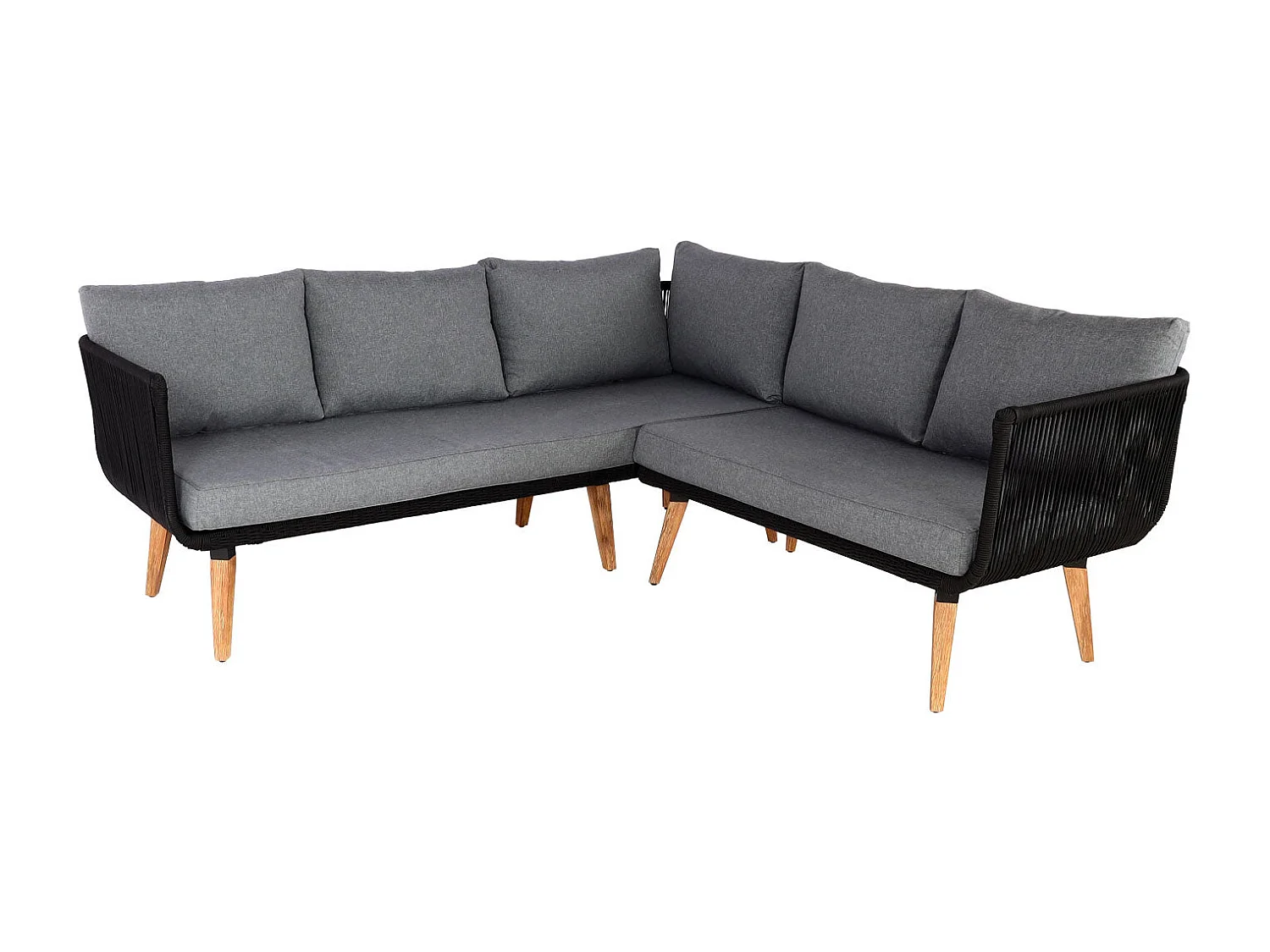 Salon de jardin canapé marron 215 x 75 x 79 cm 04_0008319