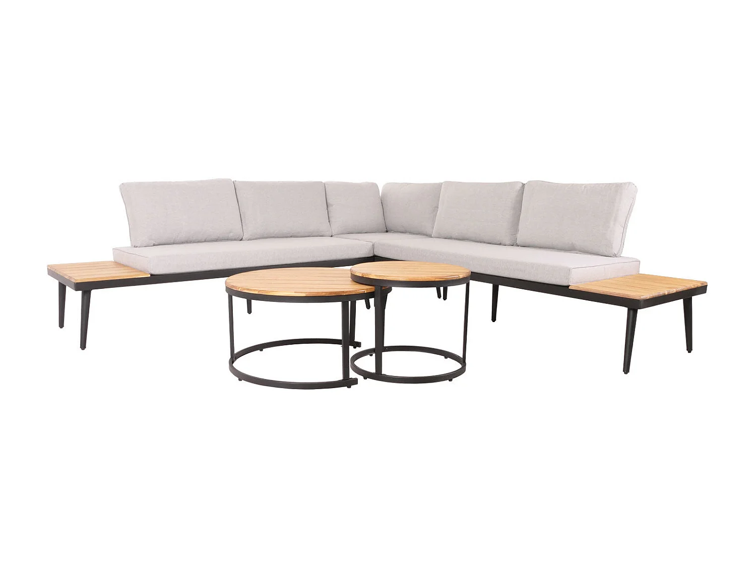 Salon de jardin avec marron 243 x 243 x 78 cm 04_0008305