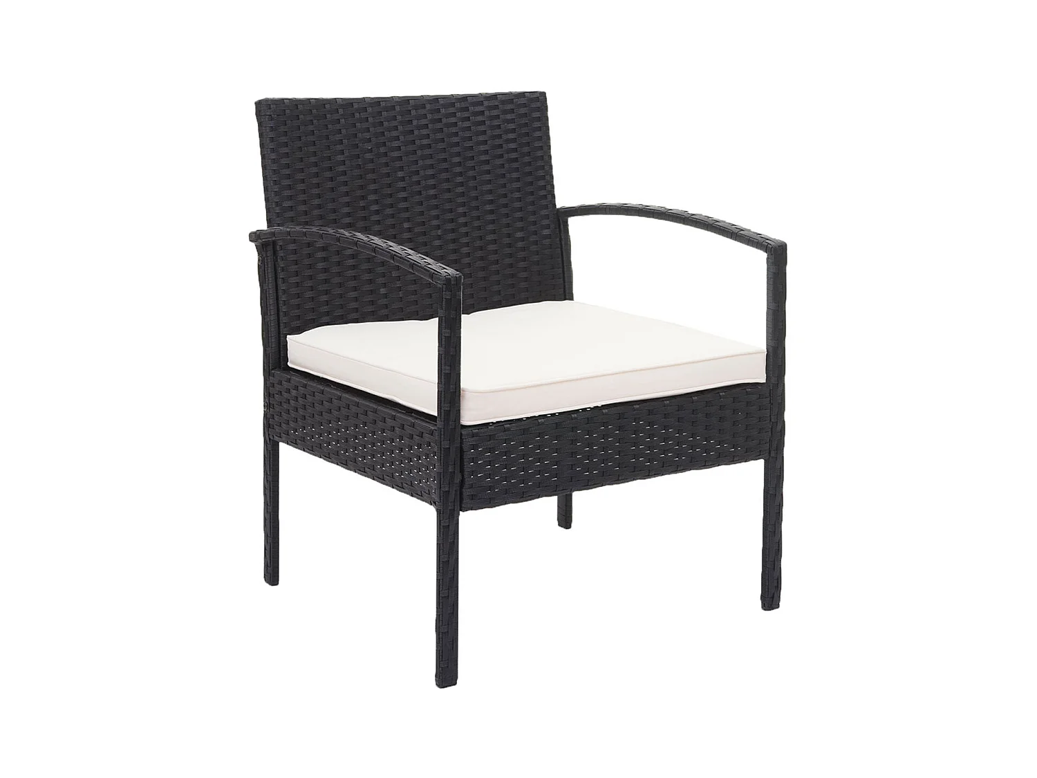 Ensemble pour extérieur balcon/jardin/salon crème 57 x 59 x 72 cm 04_0003247