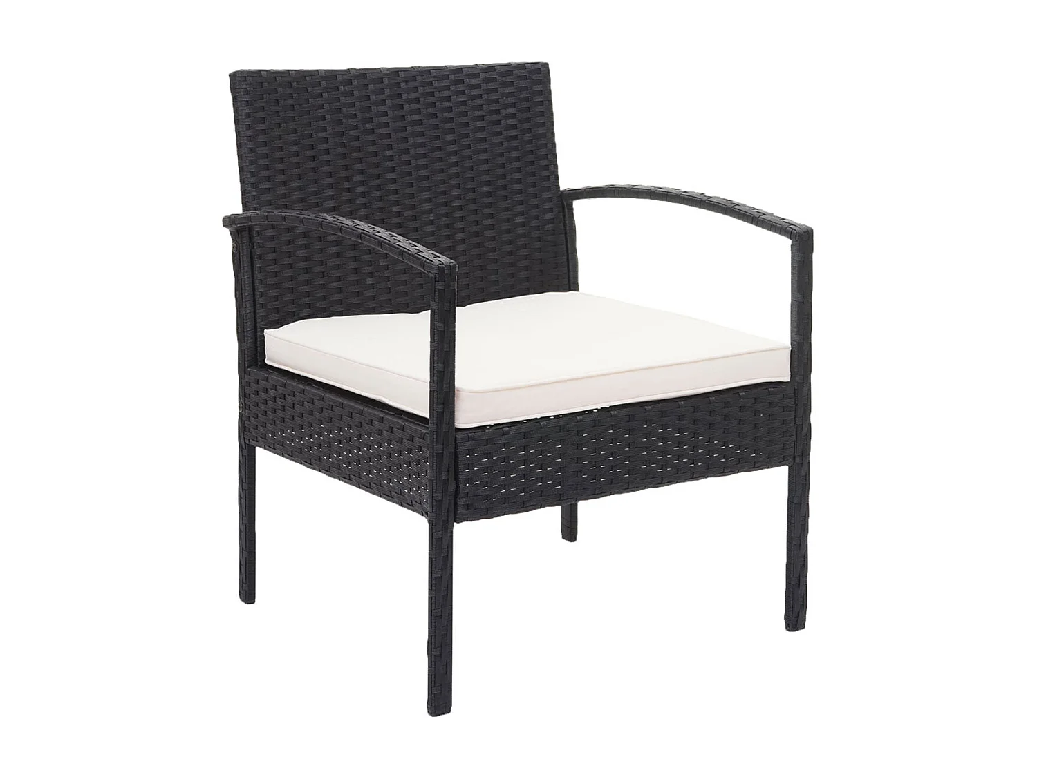 Ensemble pour extérieur balcon/jardin/salon crème 57 x 59 x 72 cm 04_0003247
