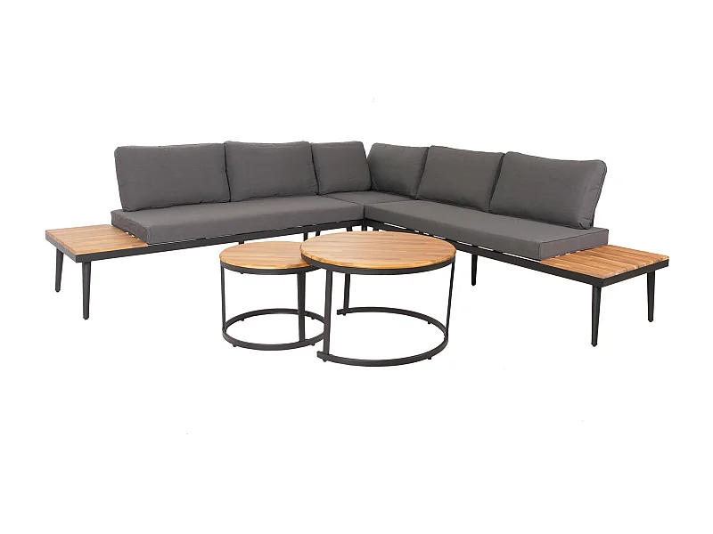 Salon de jardin avec marron 243 x 243 x 78 cm 04_0008303