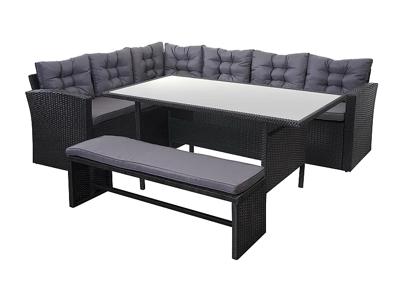 Ensemble complet de salon grise 242 x 178 x 74.00 cm 04_0003045