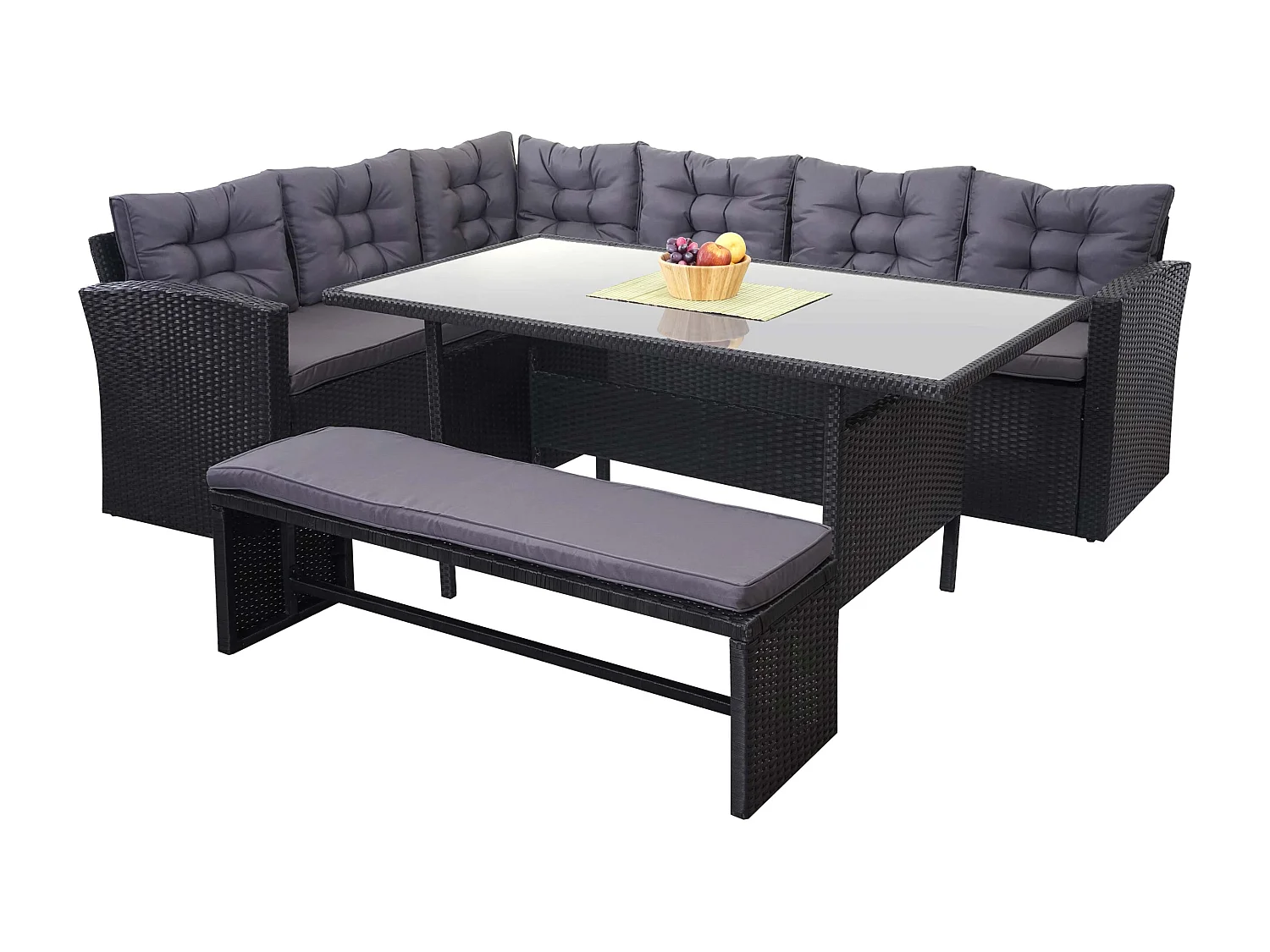 Ensemble complet de salon grise 242 x 178 x 74.00 cm 04_0003045