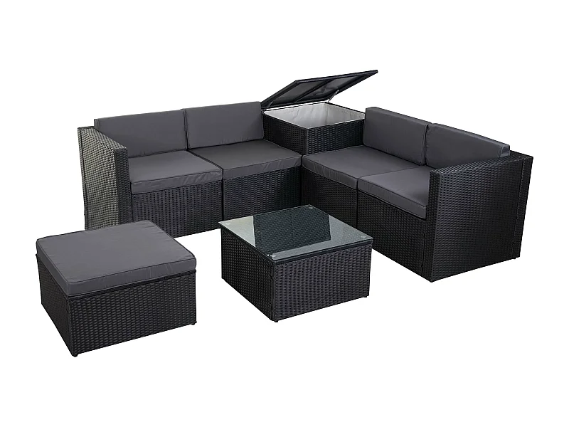 Salon de jardin fauteuil grise 62 x 70 x 69 cm 04_0003049