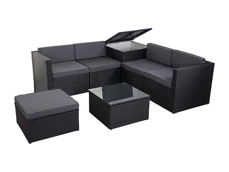 Salon de jardin fauteuil grise 62 x 70 x 69 cm 04_0003049