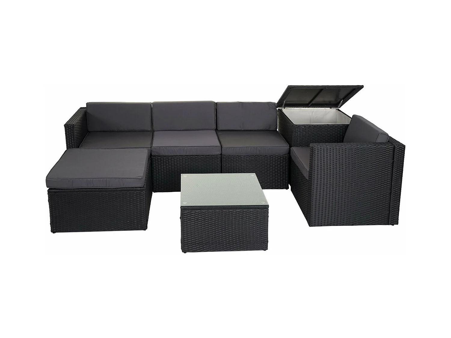 Salon de jardin fauteuil grise 62 x 70 x 69 cm 04_0003049