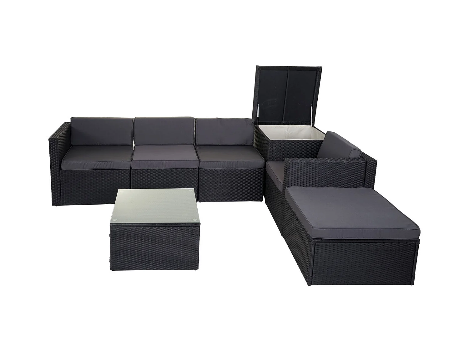 Salon de jardin fauteuil grise 62 x 70 x 69 cm 04_0003049