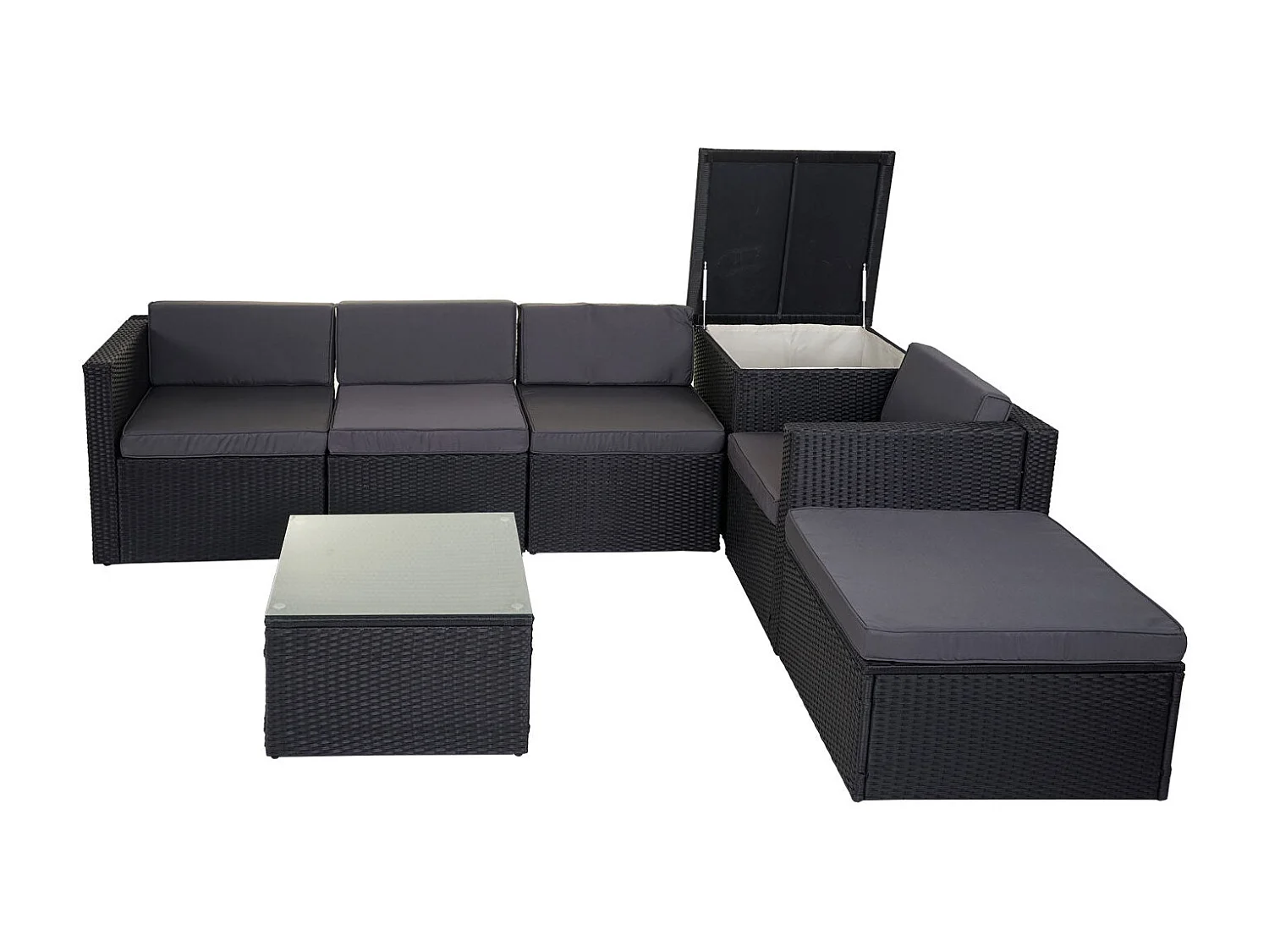 Salon de jardin fauteuil grise 62 x 70 x 69 cm 04_0003049