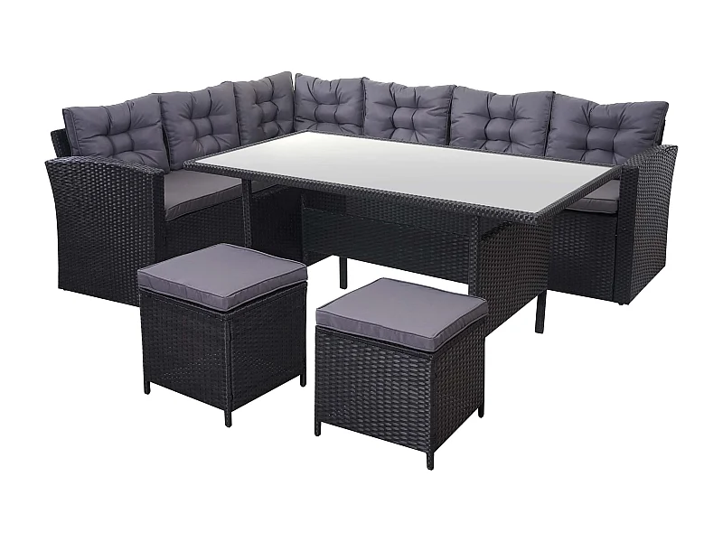 Ensemble complet de salon grise 42 x 178 x 74 cm 04_0003055