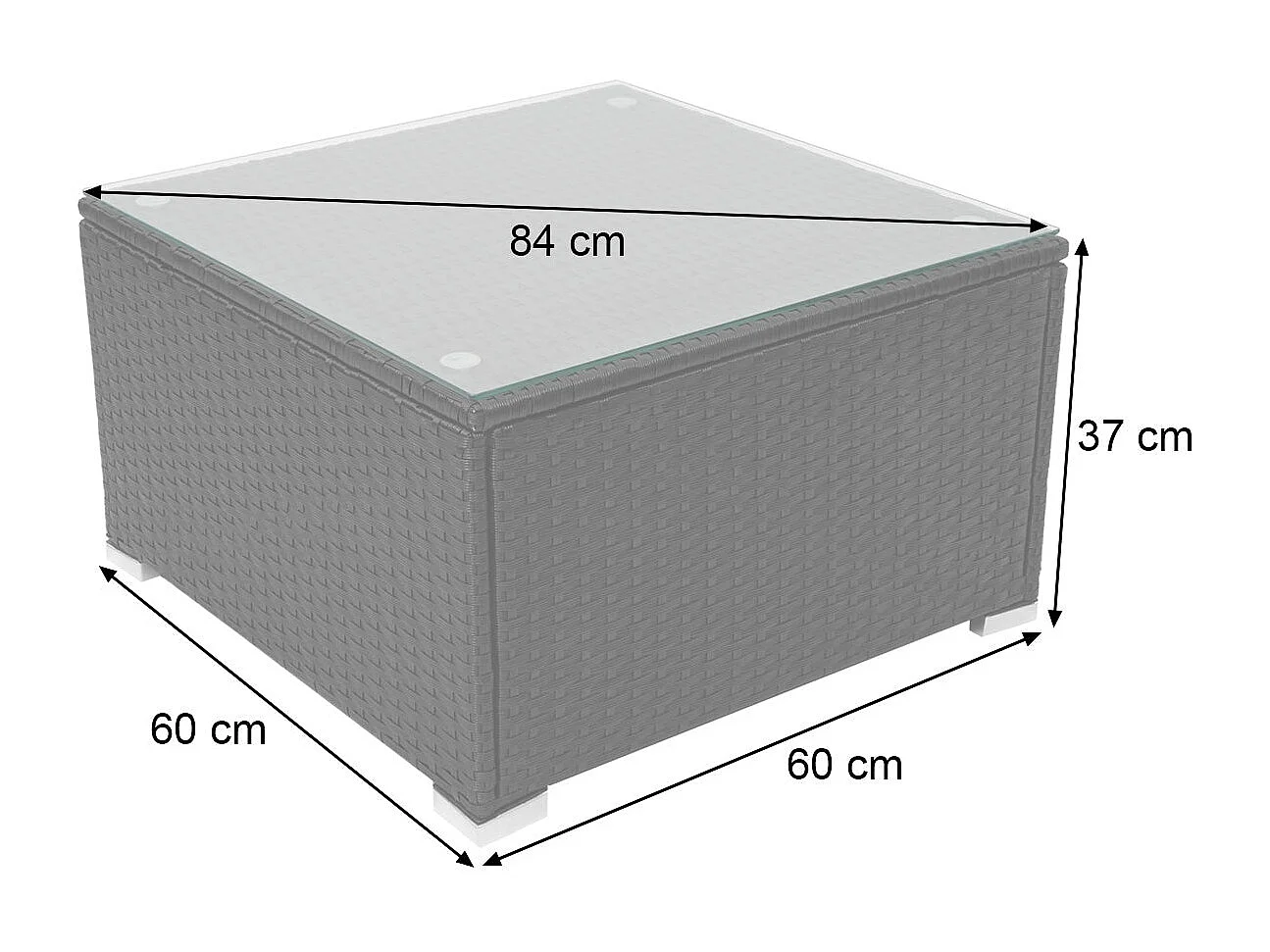 Salon de jardin pour crème 197 x 70 x 63 cm 04_0004216