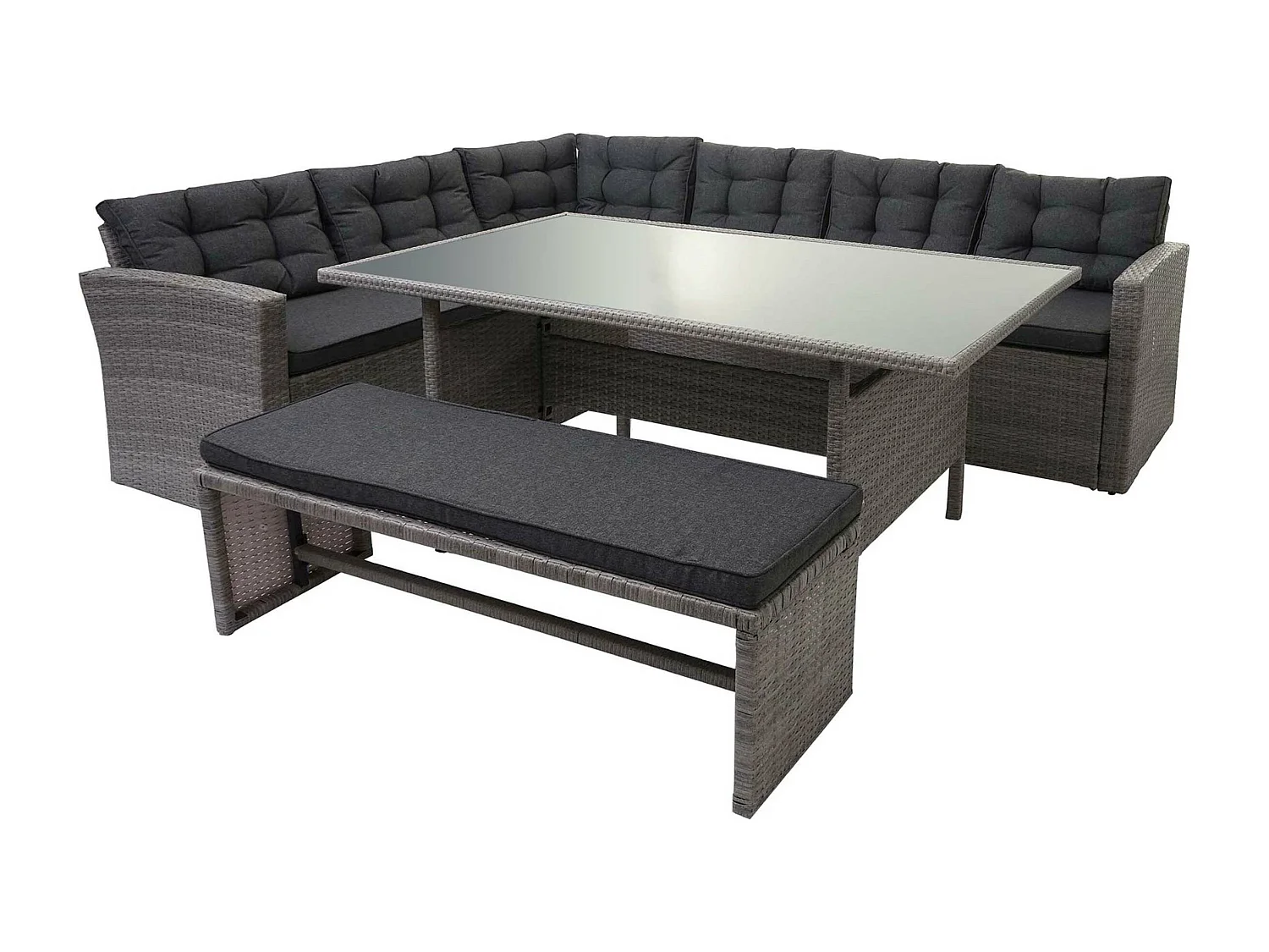 Ensemble complet de salon grise 242 x 74 x 178 cm 04_0003048