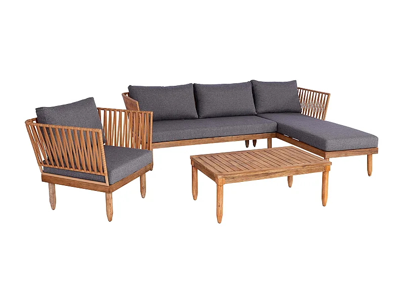 Salon de jardin canapé marron 04_0008317