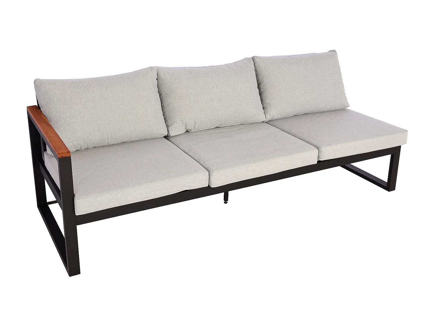 Salon de jardin canapés métal marron 67 x 58 x 192 cm 04_0008311