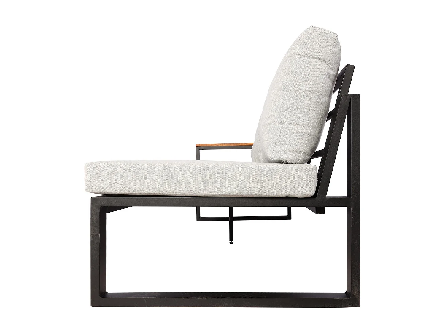 Salon de jardin canapés métal marron 67 x 58 x 192 cm 04_0008311